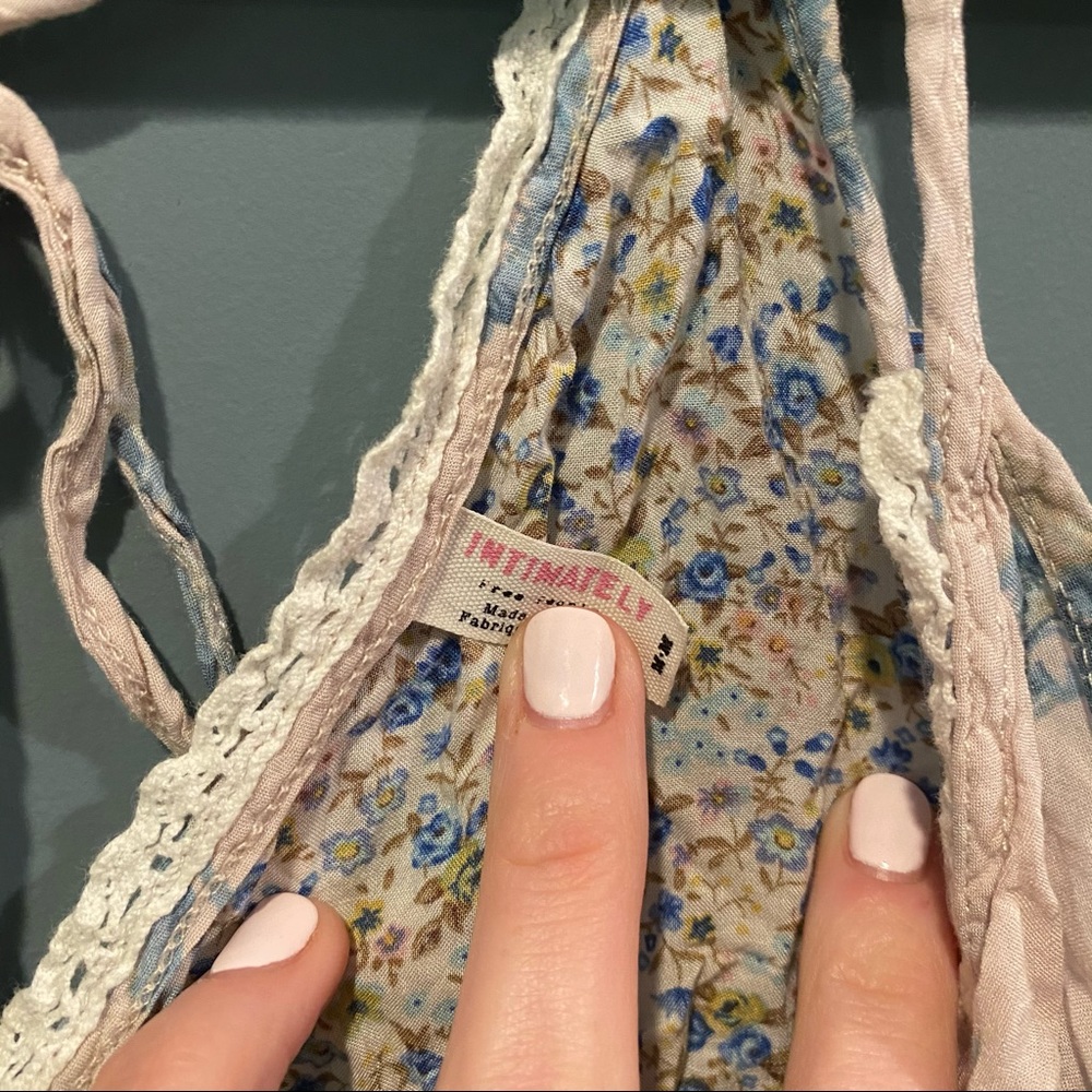 Free People Cropped Lineny Tank - Picture 3 of 4